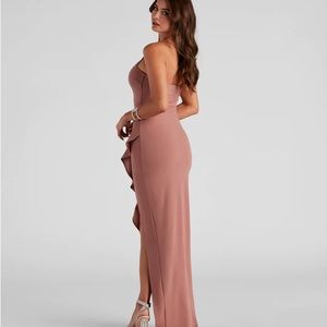 Windsor Tiffany Sleeveless High Slit Formal Dress